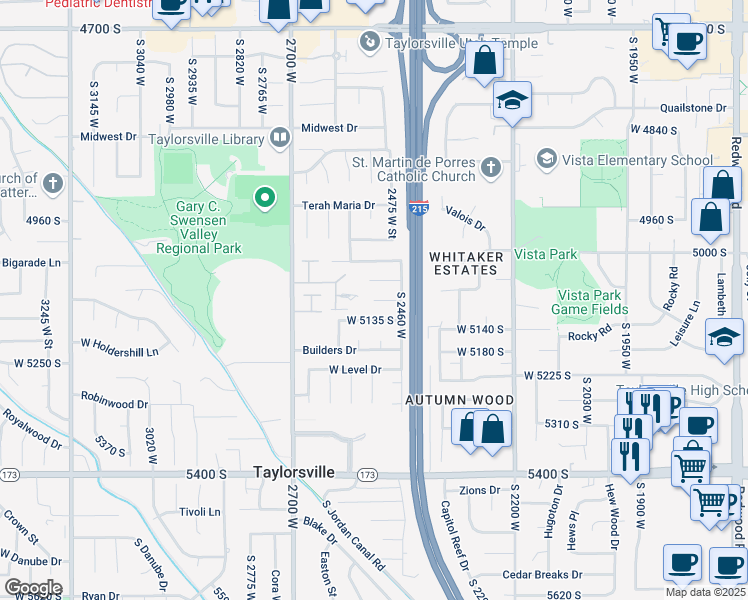 map of restaurants, bars, coffee shops, grocery stores, and more near in Salt Lake City