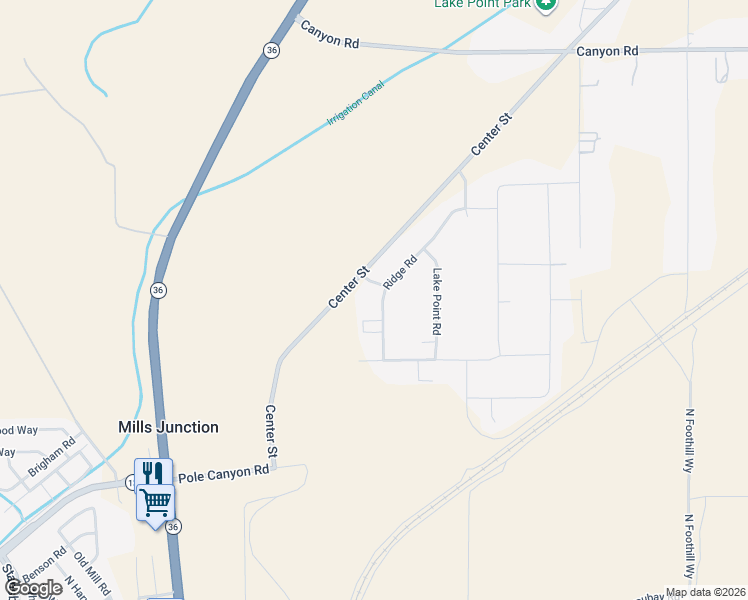 map of restaurants, bars, coffee shops, grocery stores, and more near 7145 Ridge Road in Lake Point
