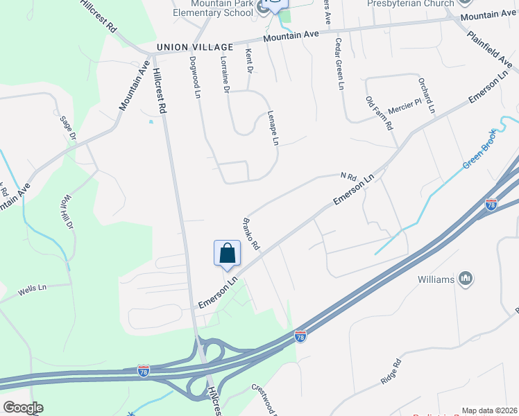 map of restaurants, bars, coffee shops, grocery stores, and more near 40 Branko Road in Berkeley Heights