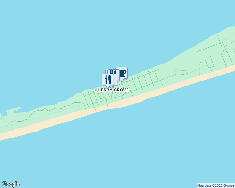 map of restaurants, bars, coffee shops, grocery stores, and more near 173 Lewis Walk in Fire Island