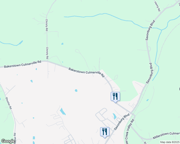map of restaurants, bars, coffee shops, grocery stores, and more near 4967 Bakerstown Culmerville Road in Tarentum