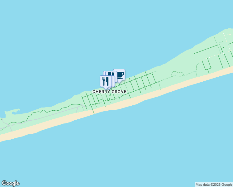 map of restaurants, bars, coffee shops, grocery stores, and more near 173 Lewis Walk in Fire Island