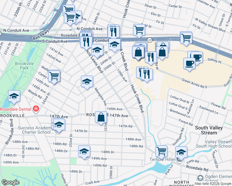 map of restaurants, bars, coffee shops, grocery stores, and more near in Queens