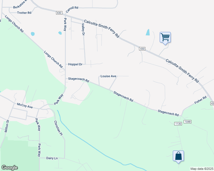 map of restaurants, bars, coffee shops, grocery stores, and more near 16603 Glenda Way in Calcutta