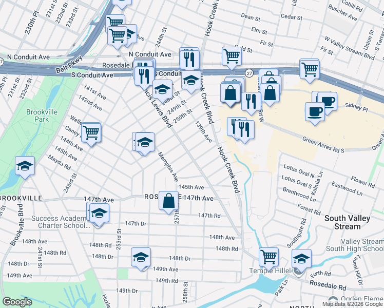 map of restaurants, bars, coffee shops, grocery stores, and more near in Queens