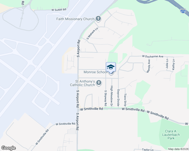 map of restaurants, bars, coffee shops, grocery stores, and more near 5305 West Cisna Road in Bartonville