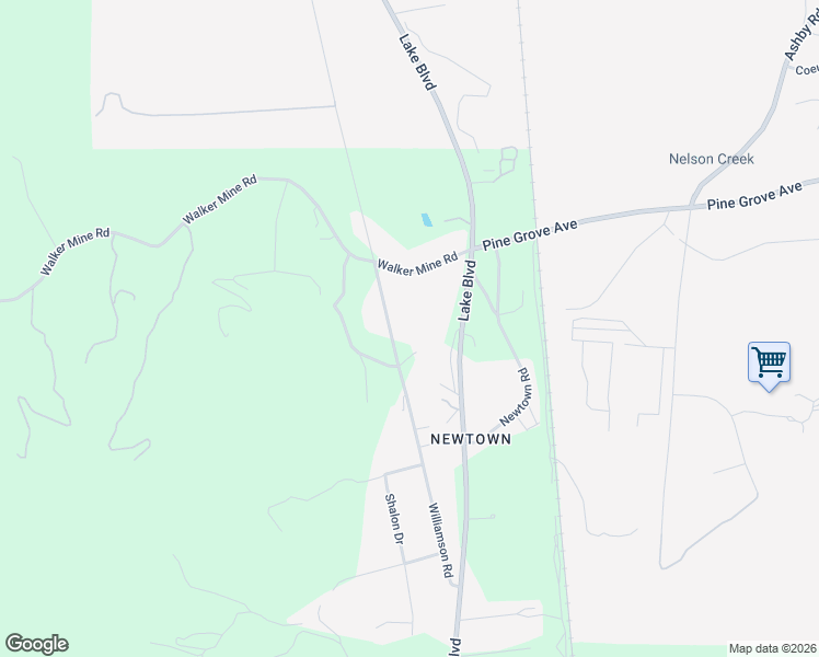 map of restaurants, bars, coffee shops, grocery stores, and more near 12799 Williamson Road in Redding