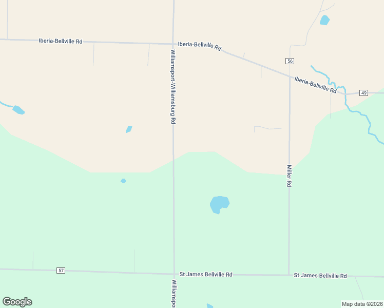 map of restaurants, bars, coffee shops, grocery stores, and more near 8444 Co 20 Road in Galion