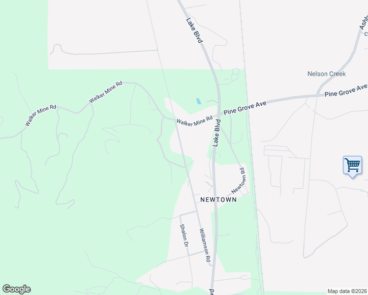 map of restaurants, bars, coffee shops, grocery stores, and more near 12803 Williamson Road in Redding