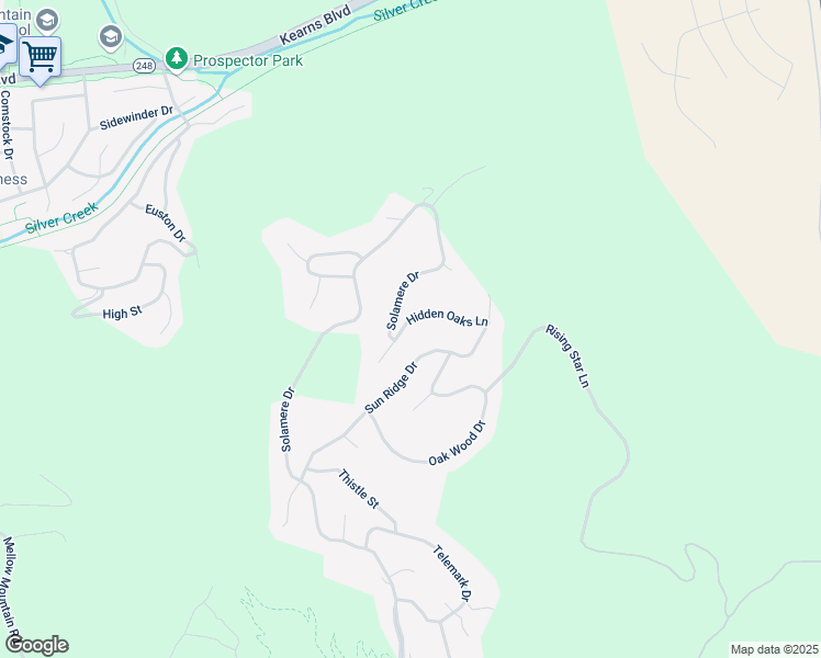 map of restaurants, bars, coffee shops, grocery stores, and more near 75 Hidden Oaks Lane in Park City