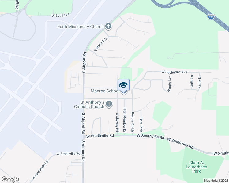 map of restaurants, bars, coffee shops, grocery stores, and more near 5211 West Cisna Road in Peoria