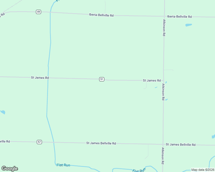 map of restaurants, bars, coffee shops, grocery stores, and more near 4400 County Highway 51 in Galion