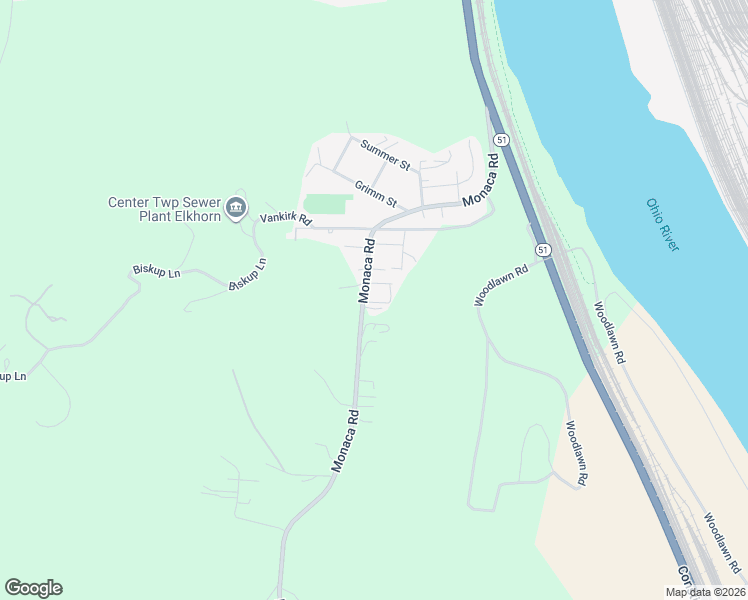 map of restaurants, bars, coffee shops, grocery stores, and more near 957 Monaca Road in Monaca