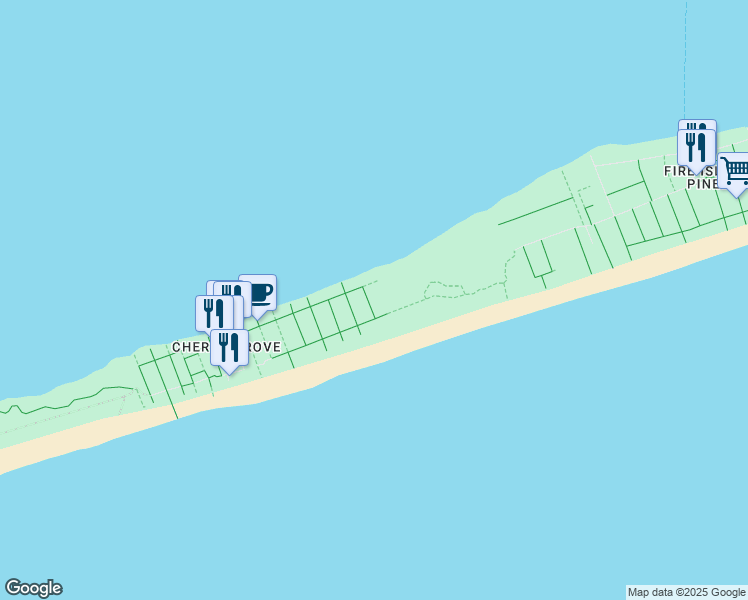 map of restaurants, bars, coffee shops, grocery stores, and more near 2 Bayview Avenue in Bay Shore