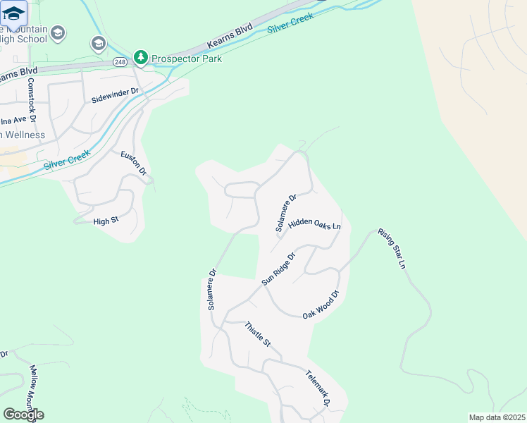 map of restaurants, bars, coffee shops, grocery stores, and more near 3592 Solamere Drive in Park City