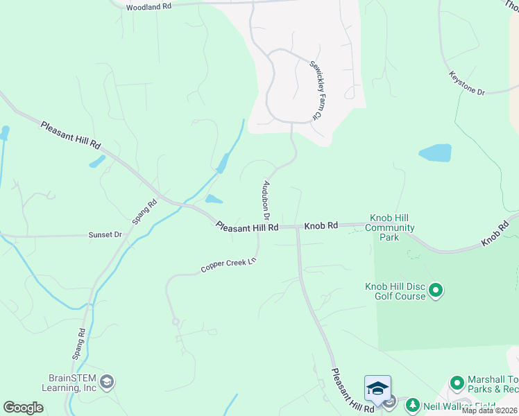 map of restaurants, bars, coffee shops, grocery stores, and more near 712 Audubon Drive in Mars