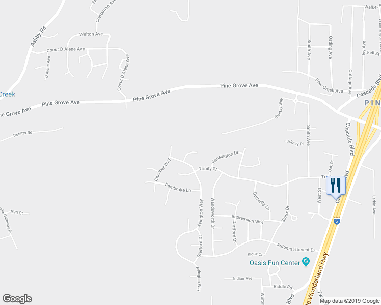 map of restaurants, bars, coffee shops, grocery stores, and more near 4176 Doyle Court in Shasta Lake