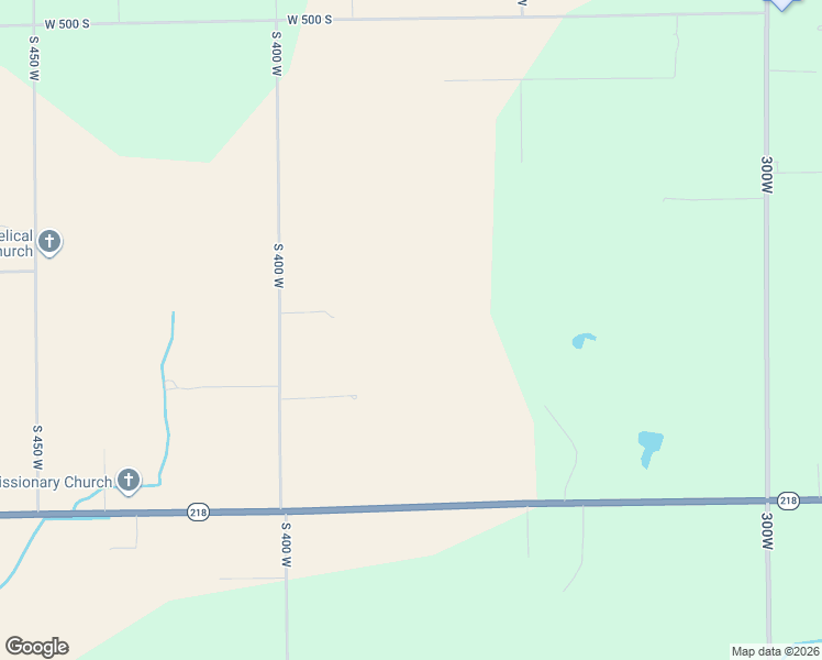 map of restaurants, bars, coffee shops, grocery stores, and more near 5655 South 400 West in Berne
