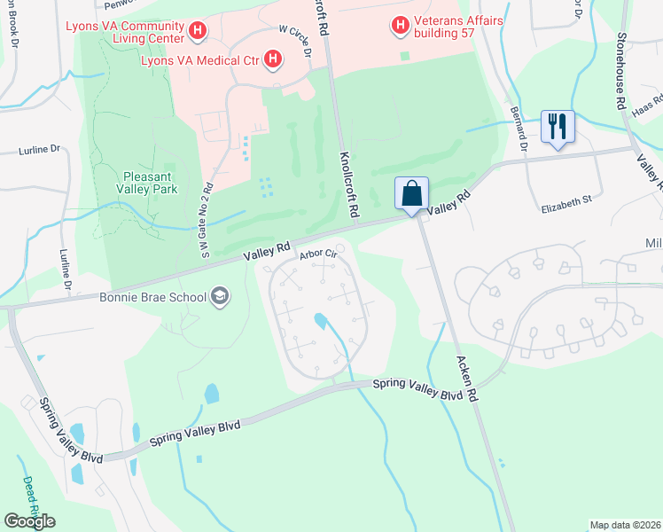 map of restaurants, bars, coffee shops, grocery stores, and more near 39 Chestnut Court in Basking Ridge