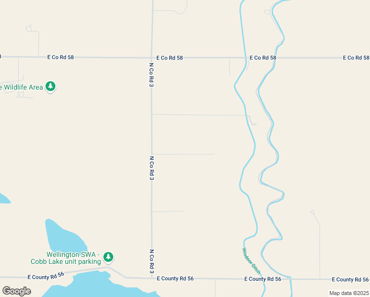 map of restaurants, bars, coffee shops, grocery stores, and more near 5244 North Co Road 3 in Fort Collins