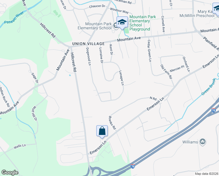 map of restaurants, bars, coffee shops, grocery stores, and more near 50 Plymouth Drive in Berkeley Heights