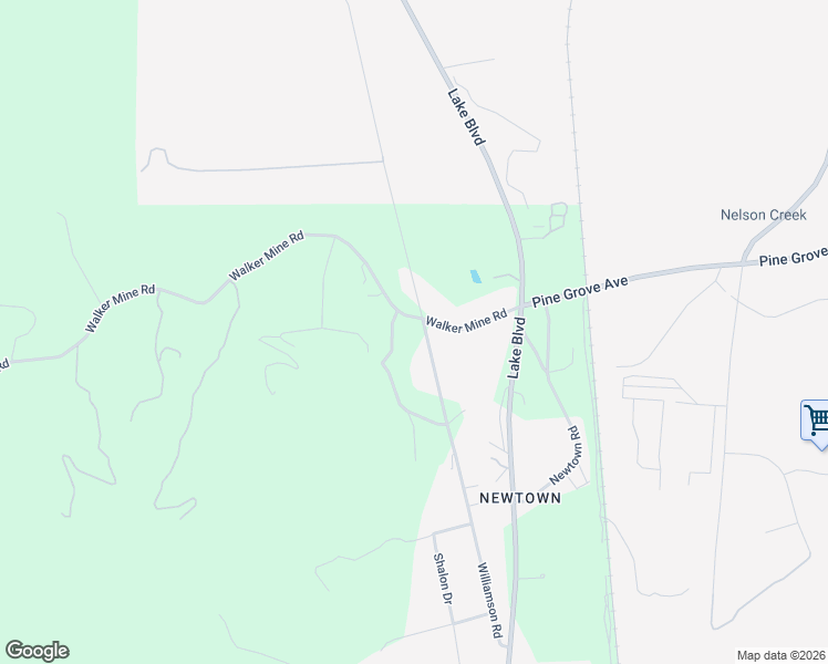 map of restaurants, bars, coffee shops, grocery stores, and more near 12864 Williamson Road in Redding