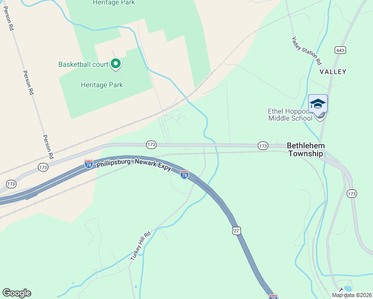 map of restaurants, bars, coffee shops, grocery stores, and more near 176 Turkey Hill Rd in Bethlehem