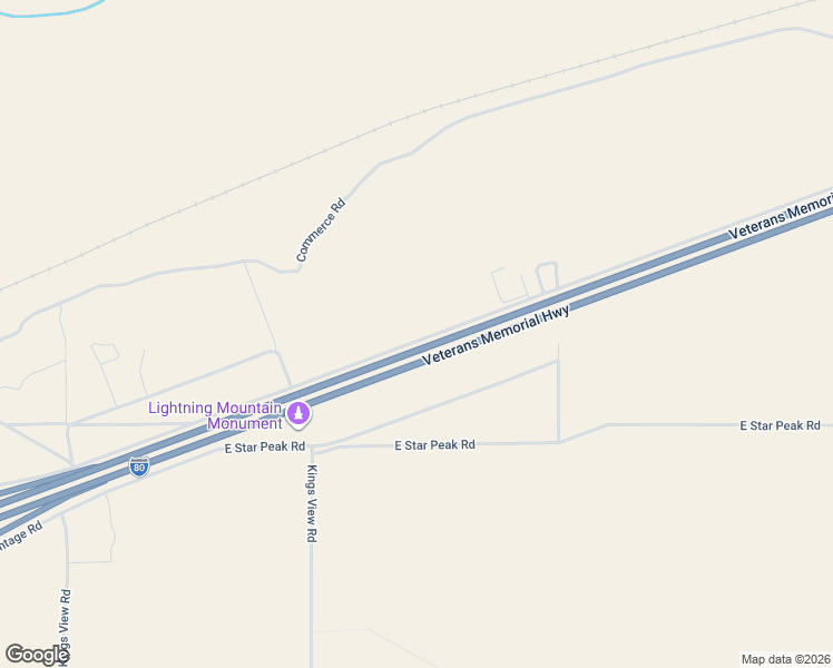 map of restaurants, bars, coffee shops, grocery stores, and more near 1556 Frontage Road in Imlay