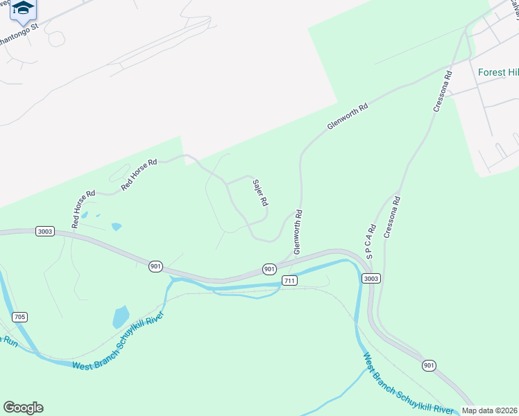 map of restaurants, bars, coffee shops, grocery stores, and more near 8 Sajer Road in Pottsville