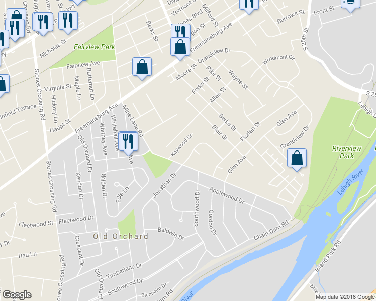 map of restaurants, bars, coffee shops, grocery stores, and more near 91 Jonathan Dr in Easton