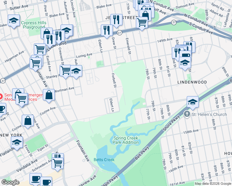 map of restaurants, bars, coffee shops, grocery stores, and more near in Brooklyn