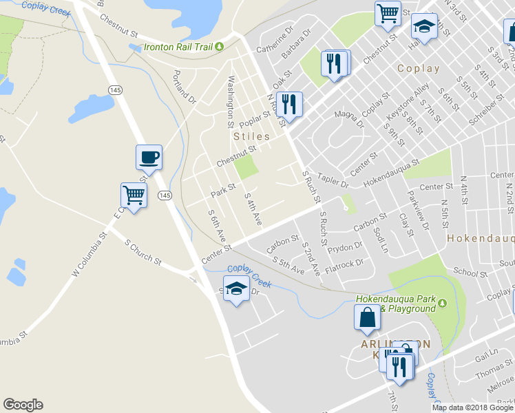 map of restaurants, bars, coffee shops, grocery stores, and more near 3211 South 4th Avenue in Stiles