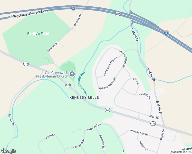 map of restaurants, bars, coffee shops, grocery stores, and more near 101 Stone Crossing in Greenwich Township