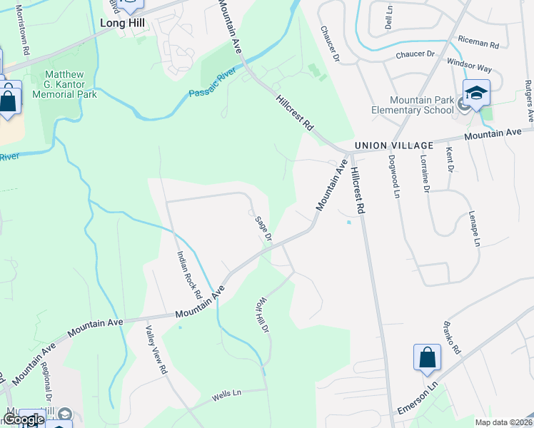 map of restaurants, bars, coffee shops, grocery stores, and more near 6 Sage Drive in Warren