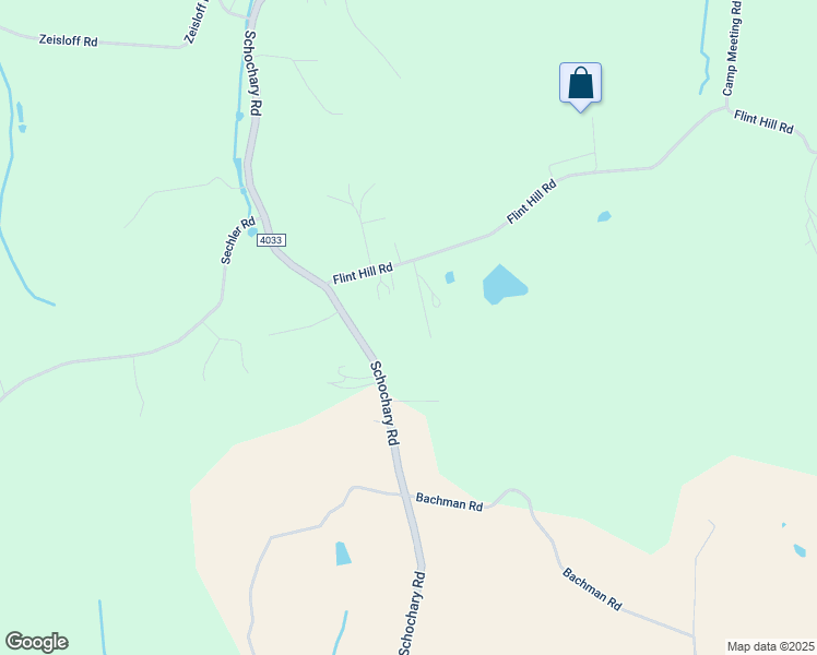 map of restaurants, bars, coffee shops, grocery stores, and more near 6083 Schochary Road in New Tripoli