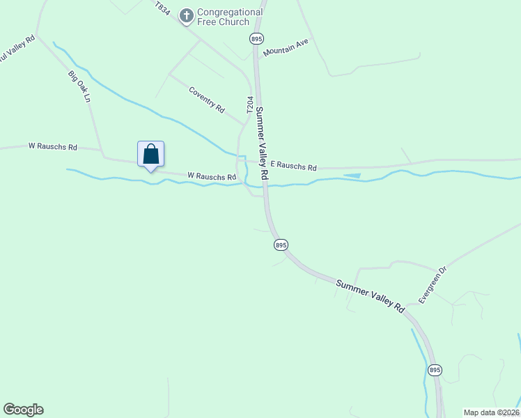 map of restaurants, bars, coffee shops, grocery stores, and more near 845 Summer Valley Road in New Ringgold