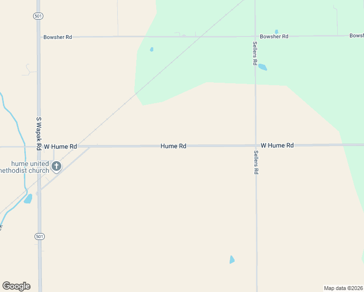 map of restaurants, bars, coffee shops, grocery stores, and more near 4801 West Hume Road in Lima