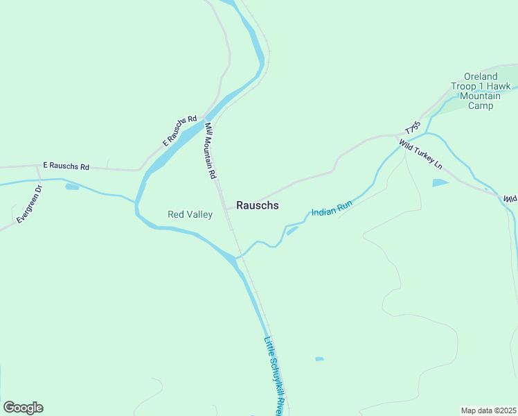 map of restaurants, bars, coffee shops, grocery stores, and more near 18 Wild Turkey Lane in New Ringgold