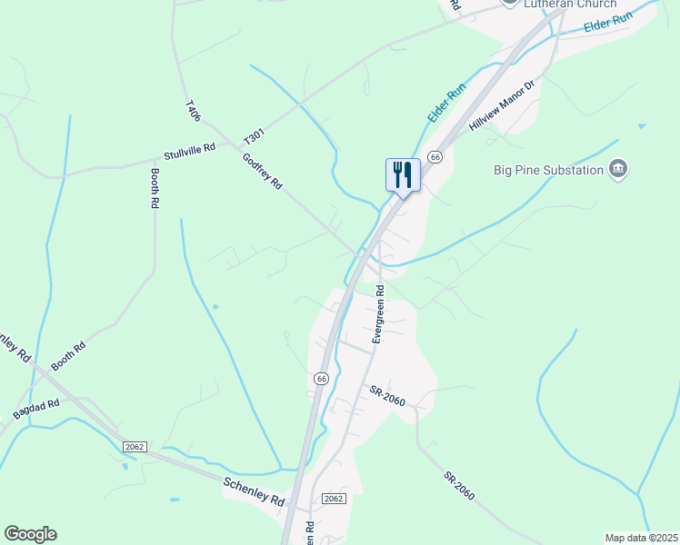 map of restaurants, bars, coffee shops, grocery stores, and more near 109 Godfrey Road in Leechburg