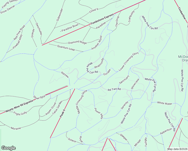 map of restaurants, bars, coffee shops, grocery stores, and more near 58 White Pine Canyon Road in Park City