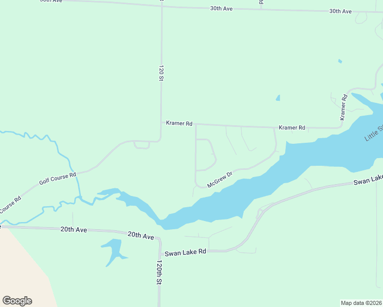 map of restaurants, bars, coffee shops, grocery stores, and more near McGrew Drive in Roseville