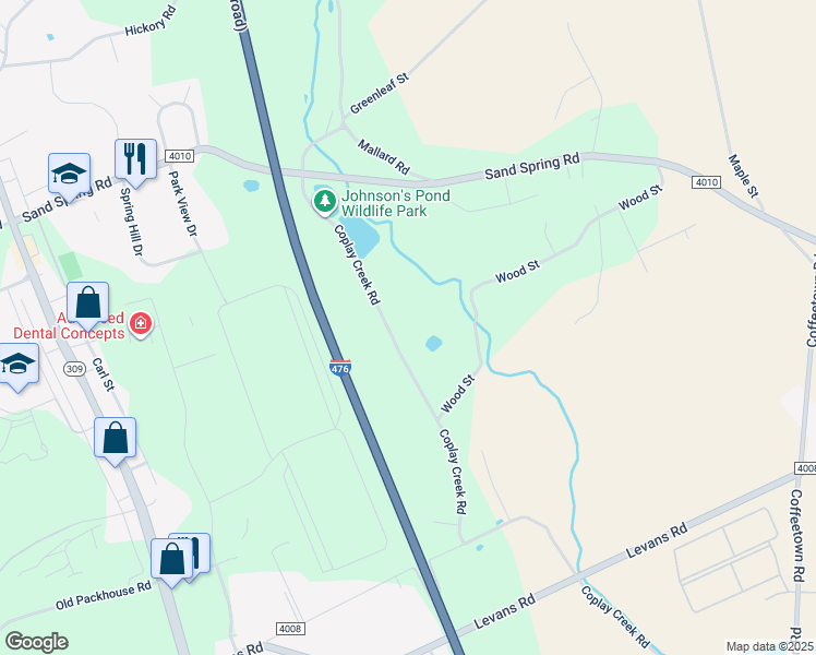 map of restaurants, bars, coffee shops, grocery stores, and more near 4211 Coplay Creek Rd in Schnecksville