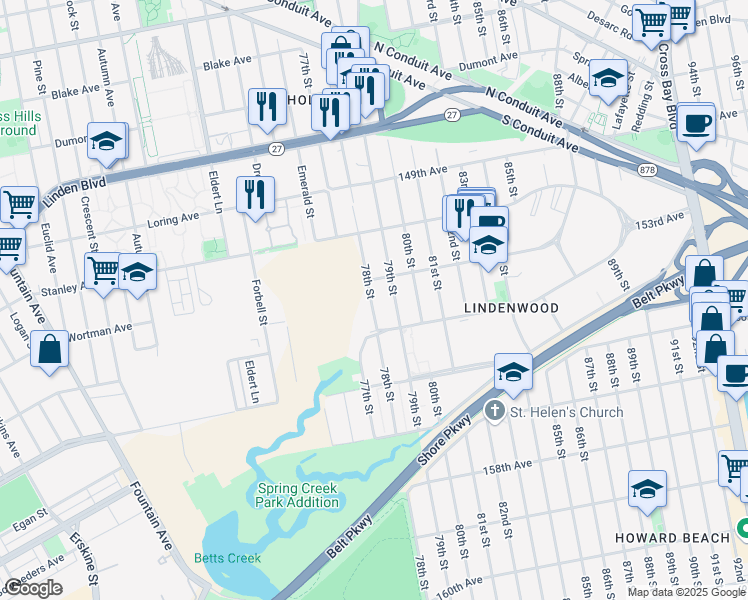 map of restaurants, bars, coffee shops, grocery stores, and more near in 