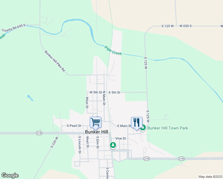 map of restaurants, bars, coffee shops, grocery stores, and more near 198 East 5th Street in Bunker Hill