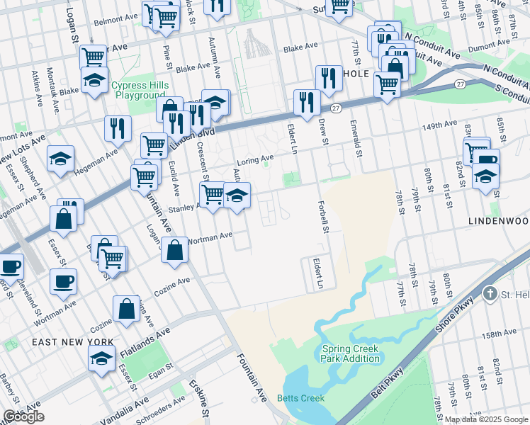 map of restaurants, bars, coffee shops, grocery stores, and more near 971 Lincoln Avenue in Brooklyn