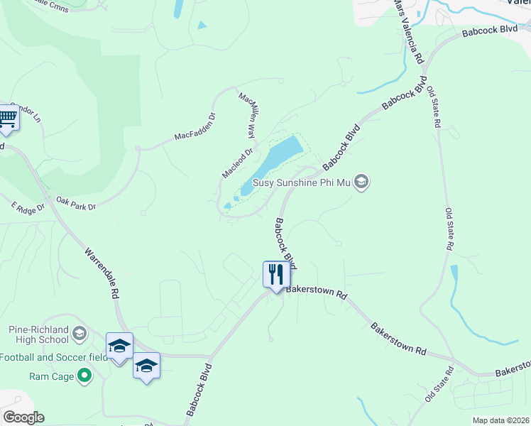 map of restaurants, bars, coffee shops, grocery stores, and more near 540 Macleod Drive in Gibsonia