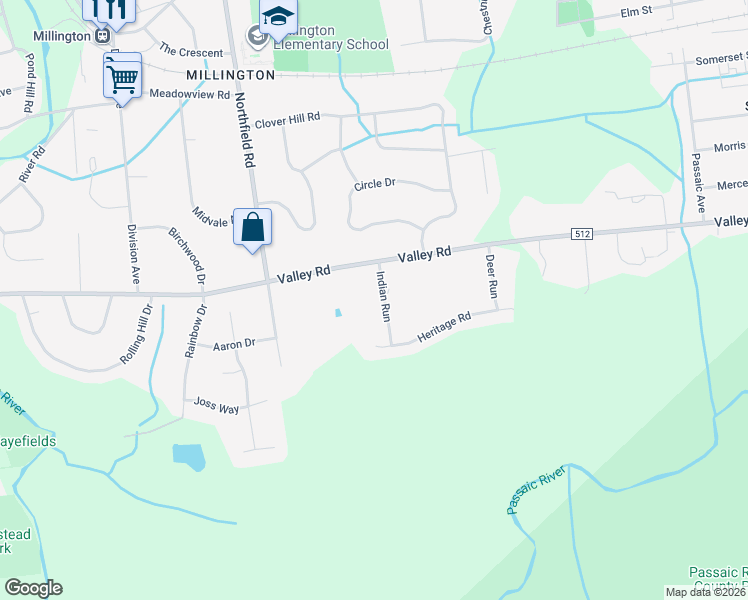 map of restaurants, bars, coffee shops, grocery stores, and more near 26 Indian Run in Long Hill
