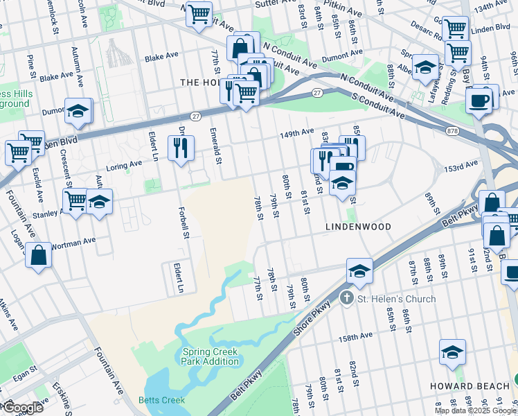 map of restaurants, bars, coffee shops, grocery stores, and more near in 