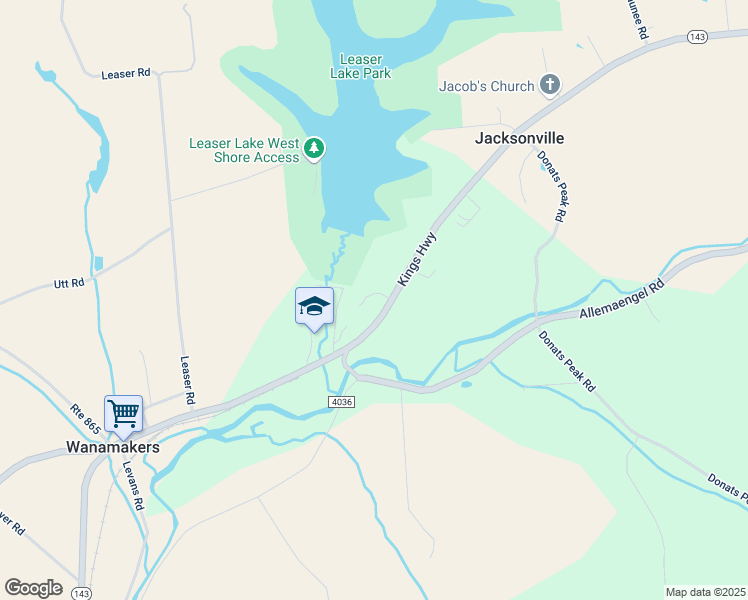 map of restaurants, bars, coffee shops, grocery stores, and more near 7318 Surf Drive in Kempton