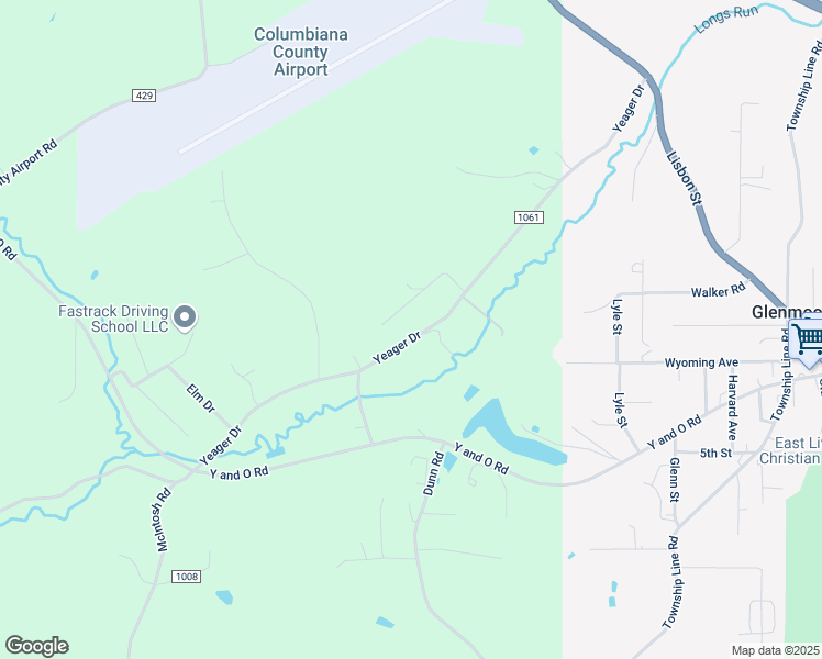 map of restaurants, bars, coffee shops, grocery stores, and more near 45644 Yeager Drive in East Liverpool